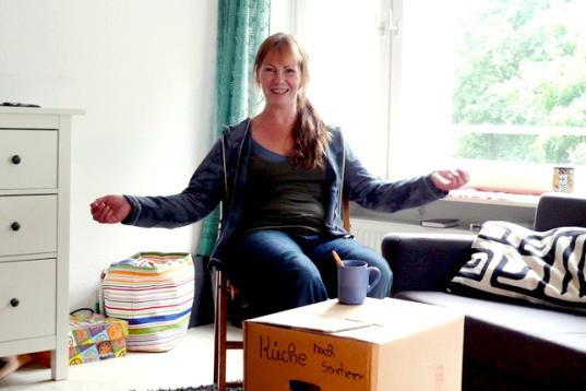 Bewohnerin direkt nach dem Einzug