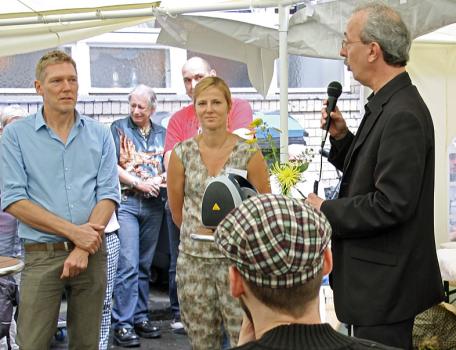 Bürgermeister Dr. Christian am Tag der Offenen Tür