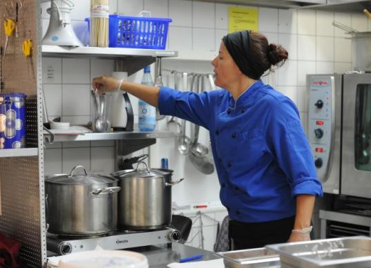 Vorbereitungen in der Küche