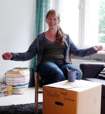 Bewohnerin direkt nach dem Einzug