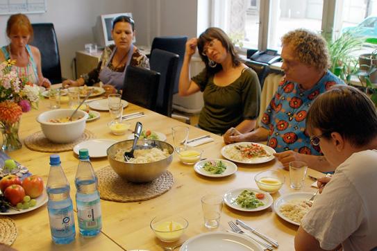 Mittagessen in Lützowtopia