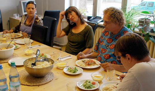 Mittagessen in der Lützowtopia