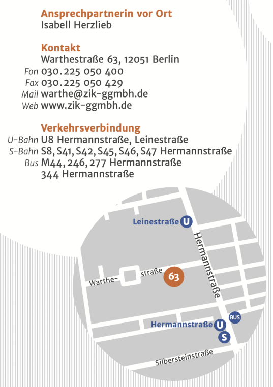 Infos zur Einrichtung Warthestraße
