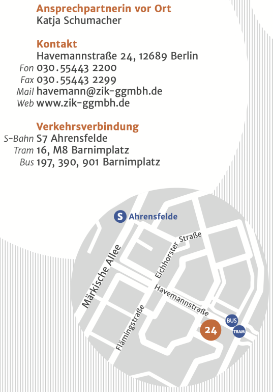 Infos zur Einrichtung Havemannstraße