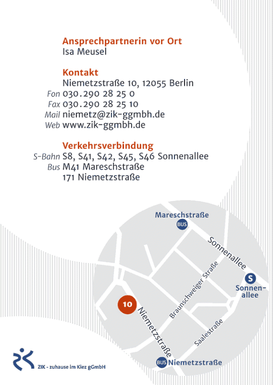 Infos zur Einrichtung Niemetzstraße