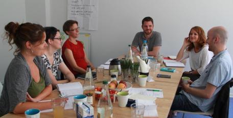 Teambesprechung in der Wartenberger Straße